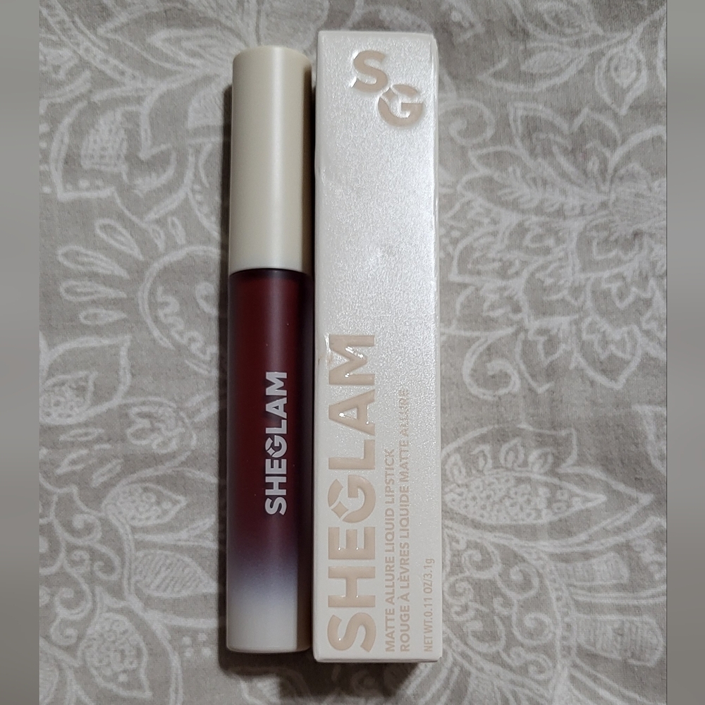 SHEGLAM Matte Allure Liquid Lipstick - Rich Burgundy